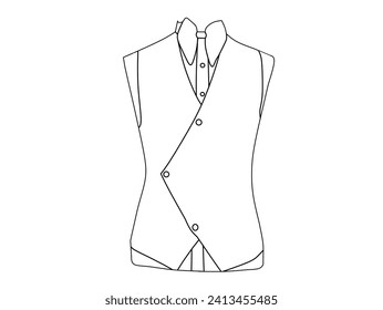 Vector illustration of only black and white lines on a white background.