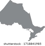 vector illustration of Ontario map
