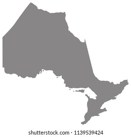 vector illustration of Ontario map
