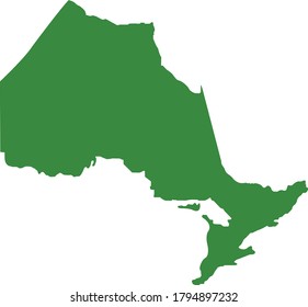 vector illustration of Ontario map