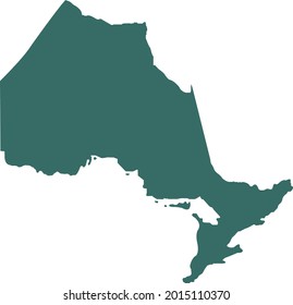 ilustración vectorial del mapa de Ontario