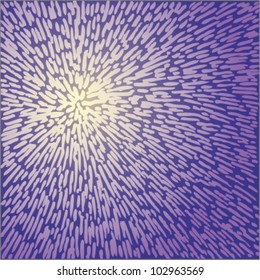 Vector illustration of op-art light rays.