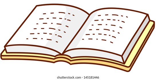 Ilustração vetorial de um livro aberto