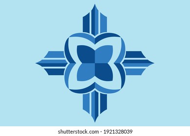 Vector illustration of an open book combination logo template and building shapes on it. 6000x4000 pixel perfect.