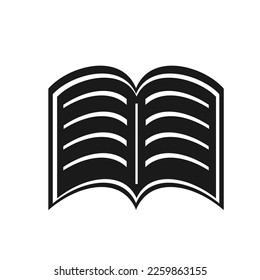 Vector illustration, open book icon. 
