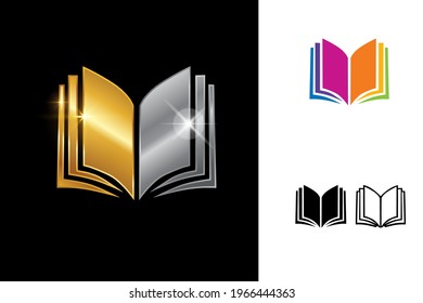 A Vector Illustration of Open Book Vector Sign