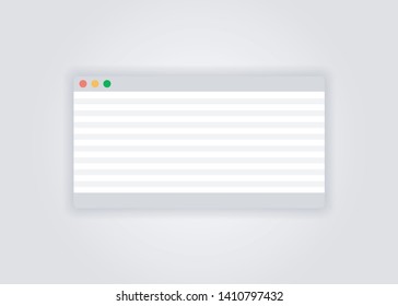 Vector illustration of open finder dialog box