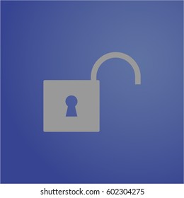 Vektorgrafik von Open Lock Symbol oder Symbol
