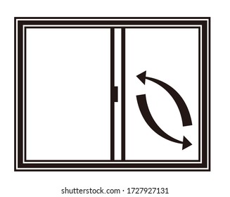 Vector illustration opening the window and replacing the air . 