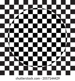 Ilustración vectorial de la ilusión óptica