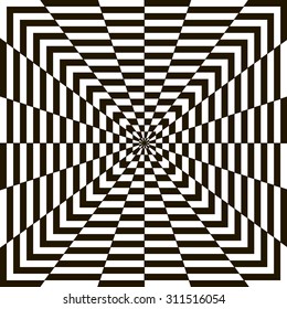 Vector illustration of optical illusion background