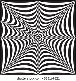 vector illustration optical illusion pattern