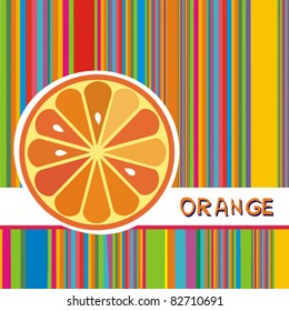 Vector Illustration. orange