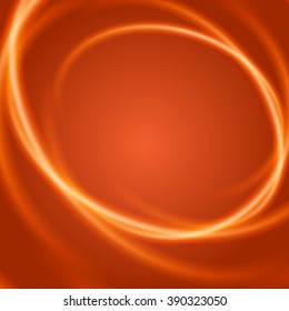 Vector illustration Orange abstract background and smooth neon light lines. Good for Banners, Flyers, Posters, Brochures. 