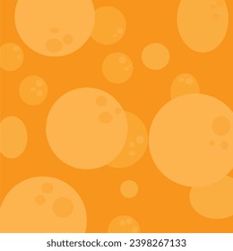 vector illustration of an orange background with a circle pattern like bubbles