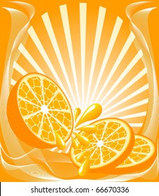 Pop Art Oranges Vector Pop Art Stock Vector (Royalty Free) 390342100