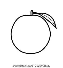 Ilustración vectorial de naranja para la educación, cartel, aprendizaje, activo, escuela y más