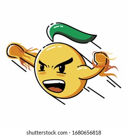 
Vektorillustration-Illustration von Orange Fighter, die sich für die Anziehungskraft der Bürger durch den Verzehr von Vitaminobst aufstellt, wird in der täglichen Arbeit stark sein.