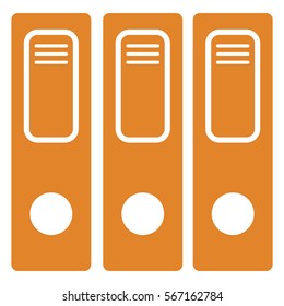 
Vector Illustration of Orange Files Icon


