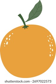 Vektorgrafik einer Orangenfrucht