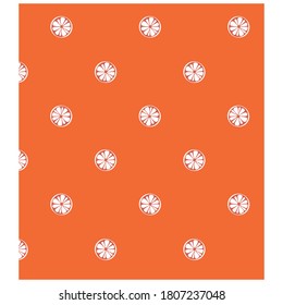 vector illustration of Orange fruit seamless design	