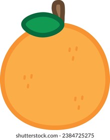 Vector illustration an orange