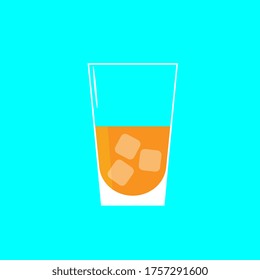 Vektorgrafik mit Orangensaft