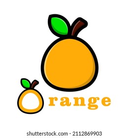 Vector illustration of orange juice suitable for your business logo. Fruit illustration vector