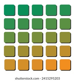 vector illustration of orange and magenta color palette
