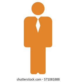 Vektorgrafik des Orange Man Icon
