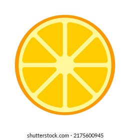 Vector illustration of an orange slice