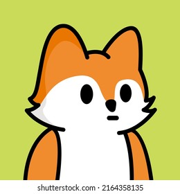 Ilustración vectorial del personaje de la caricatura del lobo naranja
