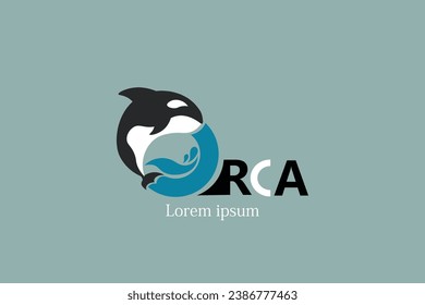 vector illustration of orca logo