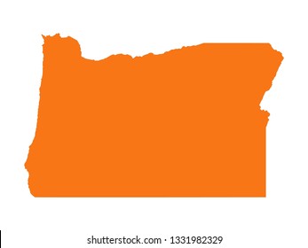 vector illustration of Oregon map