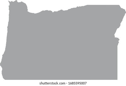 ilustración vectorial del mapa de Oregón