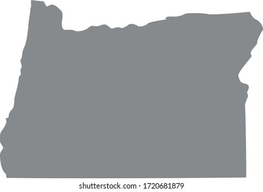 vector illustration of Oregon map