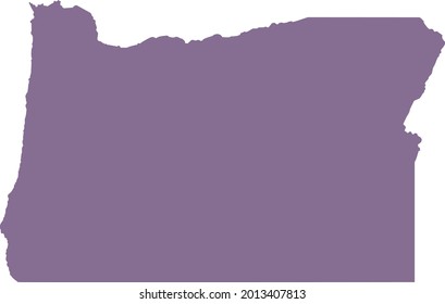 vector illustration of Oregon - US State map