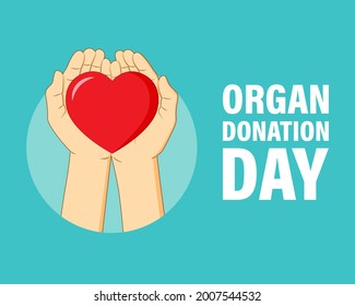 vector illustration for organ donation day 