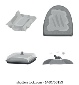 Vector illustration of organic and ingredient icon. Collection of organic and product stock symbol for web.