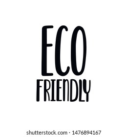Vector illustration of organic label. Handwritten lettering. Eco