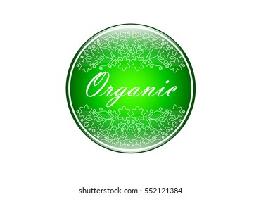 Vector illustration of organic logo for your design.