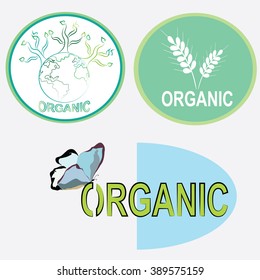 Vector illustration organic and nature set logo