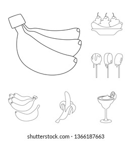 Vector illustration of organic and potassium sign. Set of organic and diet stock symbol for web.