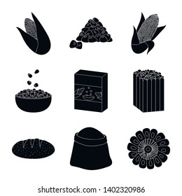 Vector illustration of organic and vegetarian icon. Collection of organic and food stock vector illustration.
