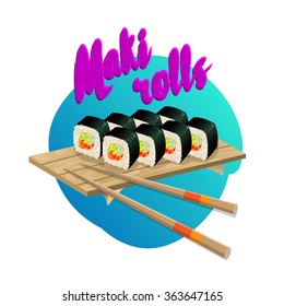 Vector illustration of Oriental cuisine