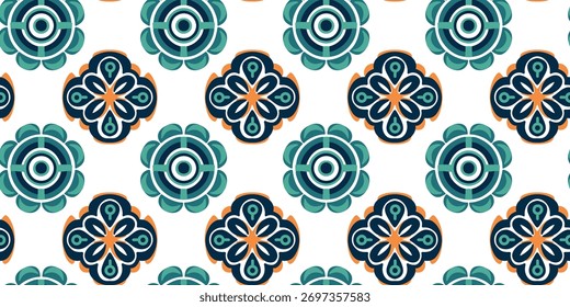 Fondo sin fisuras del mosaico de la herencia oriental de la Ilustración vectorial