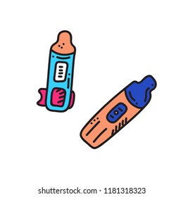 Vector illustration of orienteering sport card. Orientation, navigation isolated object. 