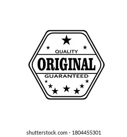 ilustración vectorial del diseño original del logotipo creativo de calidad