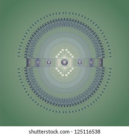 Vector illustration with ornament. Illustration 10 version