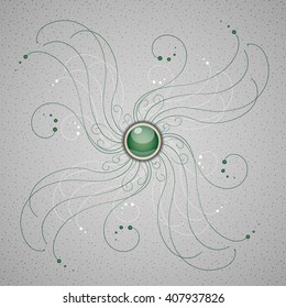 Vector illustration with ornament. Illustration 10 version